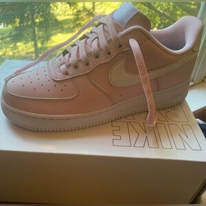 Women’s Pink Nike Air Force 1 AF1 Custom Nike by you